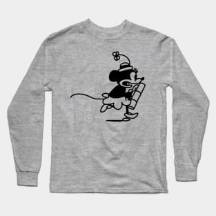 Steamboat Willie 1928 Cartoon Girl Mouse Long Sleeve T-Shirt